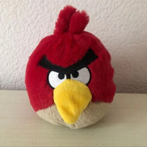 Red Angry birds plush toy